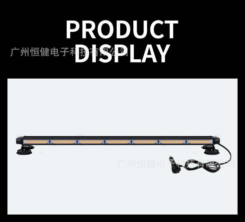 Recommend COB roof light flash bumper light car truck engineering rescue vehicle roadblock signal light LED warning light