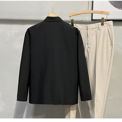Cross-border vertical casual suit coat, men's spring and autumn style, Korean trend, all-matching, British style, crispy street, handsome suit