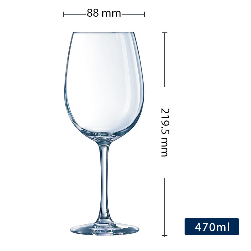 Precio de fábrica al por mayor arco y flecha Gao Nuo copa de vino de vidrio templado de lujo ligero copa de vino gruesa a prueba de caídas copa de vino comercial