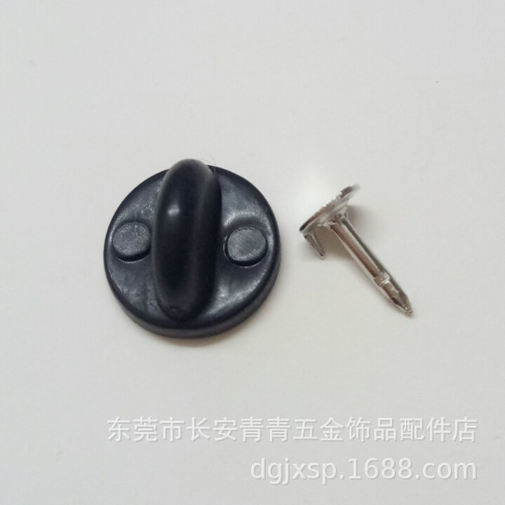 En stock gran base pin plástico mariposa tapa insignia tapa de plástico broche embrague interfaz cordón