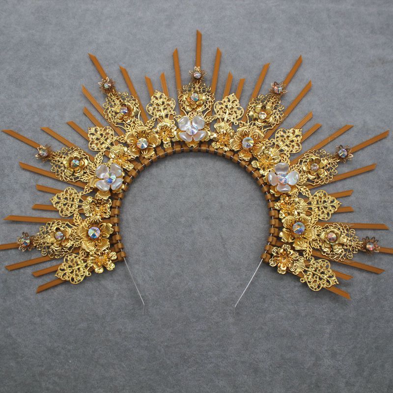 Lolita halo Ángel diadema paquete material hecho a mano Iglesia Sol corona exagerada foto tocado Accesorios