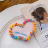 Duowei jewelry dopamine autumn and winter wool cute side pinch hair bangs clip macaron back head hair accessories