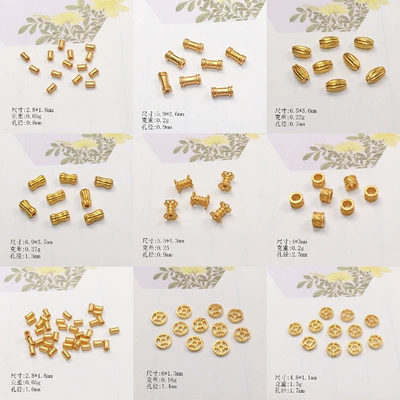 S925 Silver Gold-Plated Spacer: Zərgərlik ara hissələri