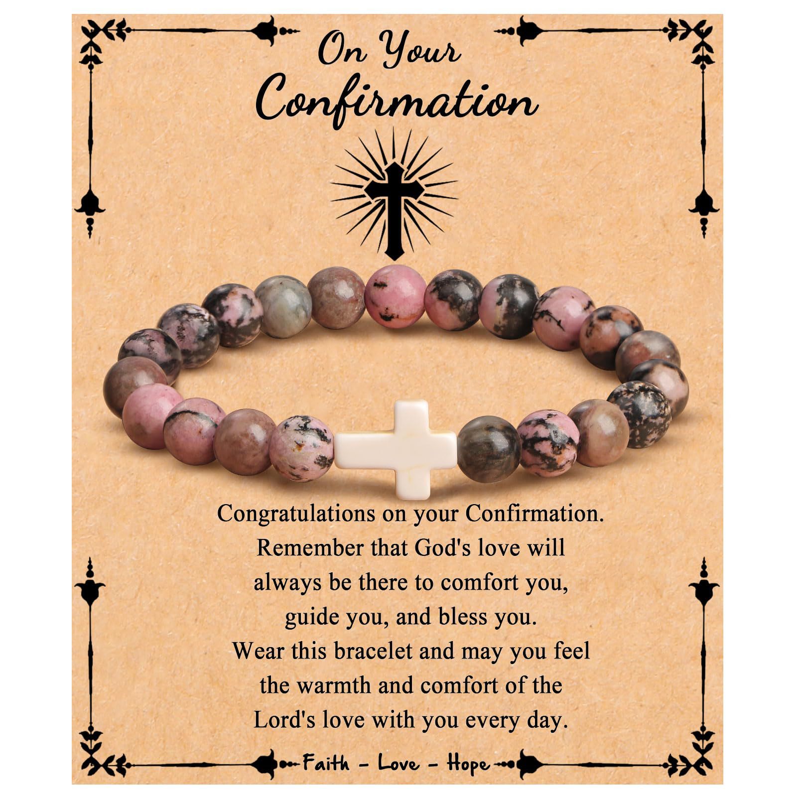 레드 스톤 팔찌 + 따뜻하고 편안한 카드