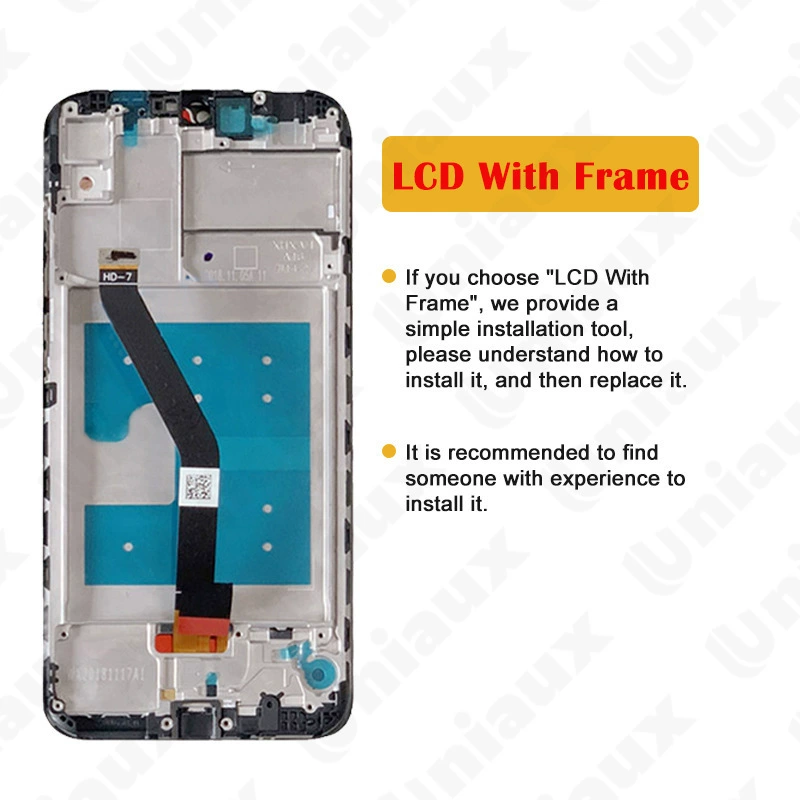 Подходит для Honor 8A/Y6 2019, экран LCD, внутренний и внешний дисплей с рамкой сборки LCD