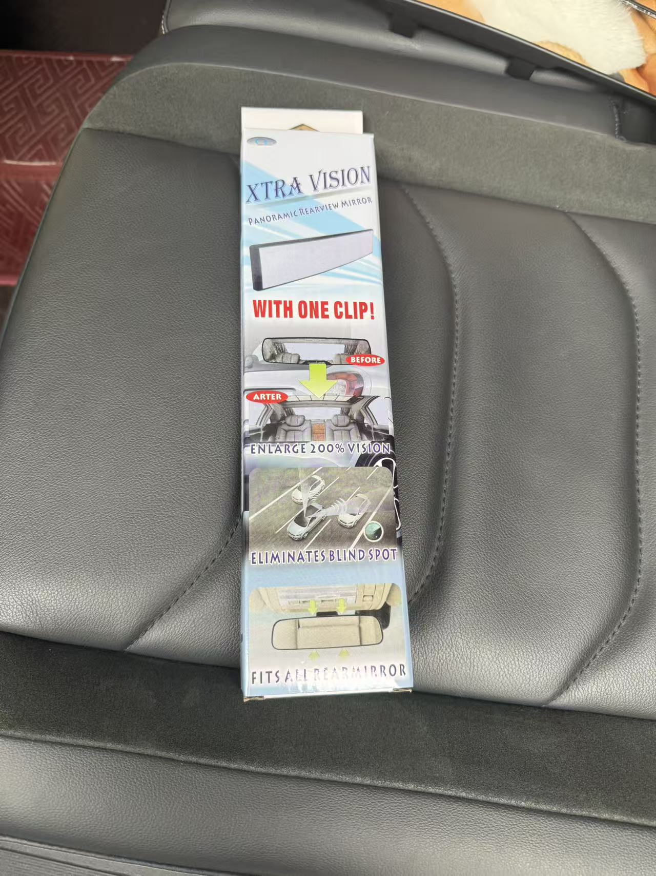 Install Rearview Mirror, Extra Large Wide-Angle Adhesive Type, Baby Observation Reversing Large Field of View Auxiliary Mirror, Car Mirror