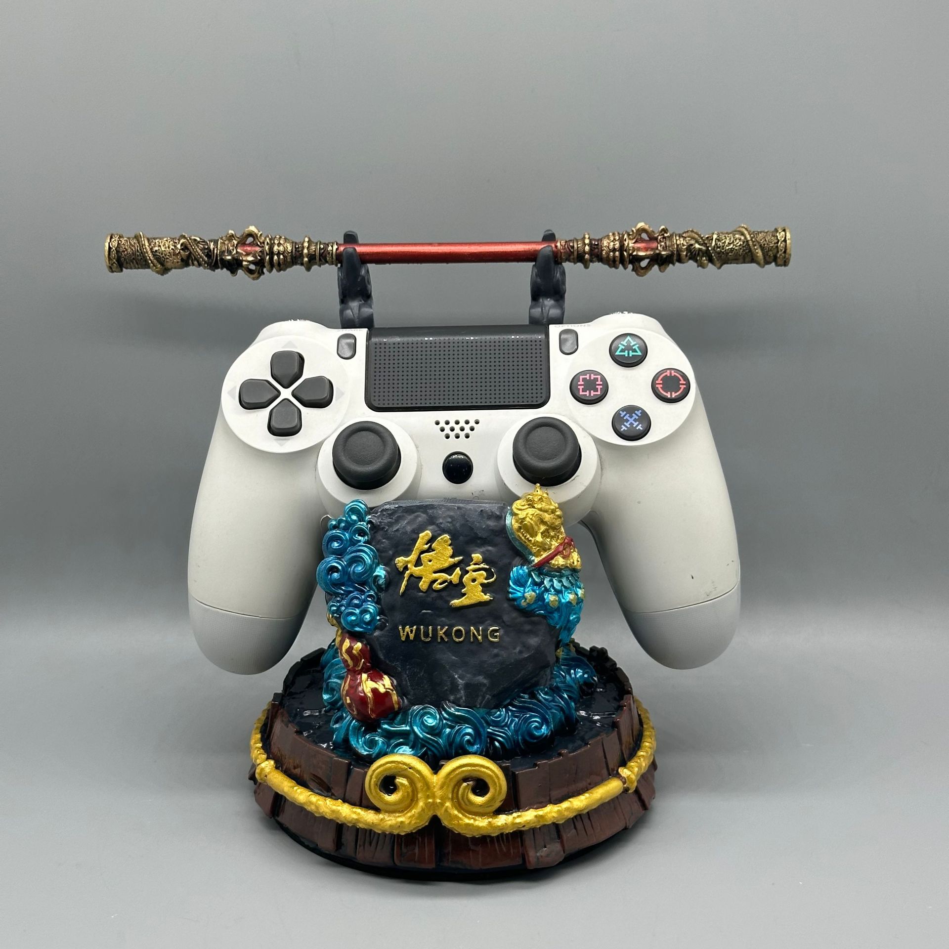 Negro Guerrero maestro modelado soporte de teléfono móvil Blanco Guerrero teléfono móvil soporte Star Wars juego mango soporte adornos