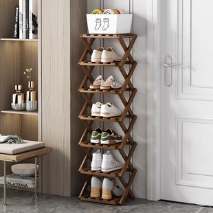 Shoe Rack for Home Entrance Storage, Shoe Cabinet Indoor Multi-Layer Space-Saving Small Storage Rack for Entryway Home