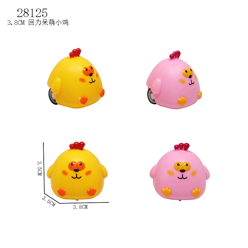 3,8 см милый цыпленок с откатным автомобилем PULL BACK CAR