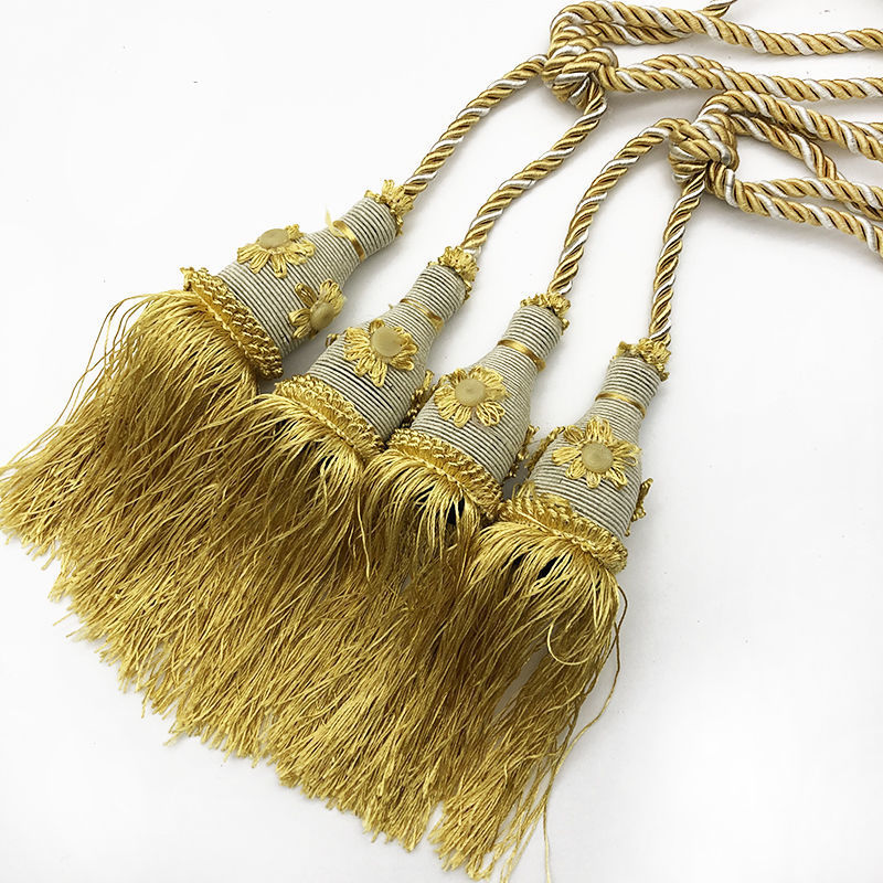 Flower Ball tennis curtain small tie ball tie rope tie buckle decorative color tassel curtain decorative tie ball hanging accessories