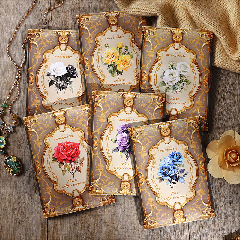 Material paper "Appointment with Roses" series retro rose theme…