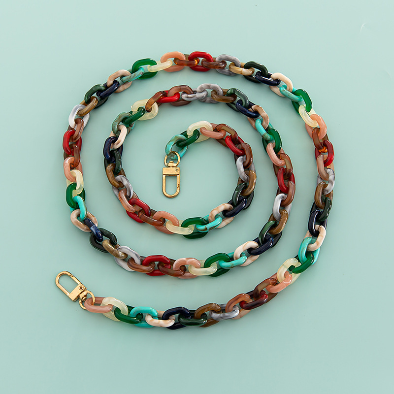 1 Piece Acrylic Color Block bag Mood Chain display picture 12