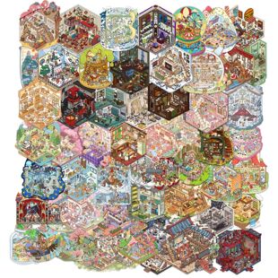 �¿��쾰�N���ϼ�ϵ�н≺���^�N��DIY3D���wС�����͸��PET�N��
