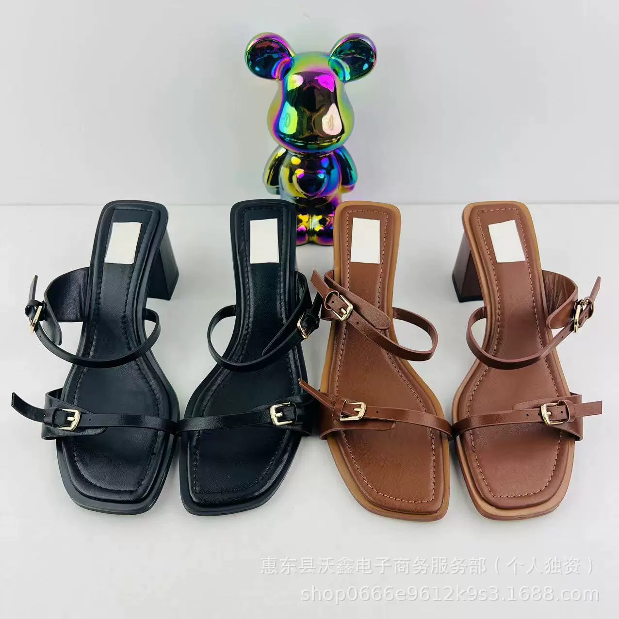 Woxin ZA Летние новые сандалии на высоком каблуке женские наружные носить квадратные головы дикие простые модные толстые каблуки холодные тапочки