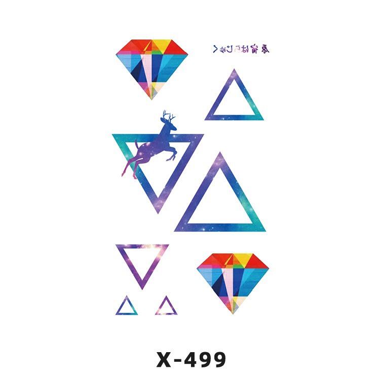 Arco de flor pequeña pegatinas de tatuaje fresco 3D dibujos animados transfronterizo Henna rosa impermeable texto en inglés pegatinas de tatuaje