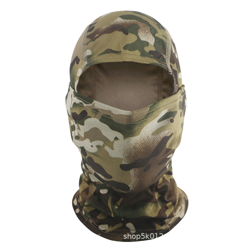 Barracuda sombrero camuflado al aire libre casco de ciclismo casco de verano cubierta de protección solar máscara de protección solar transfronteriza