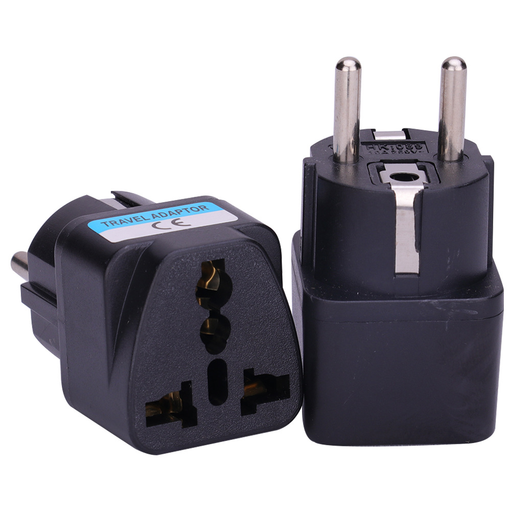 纯铜2000W高脚法国韩国迪拜法标转换插头欧式德式法式德标转换头