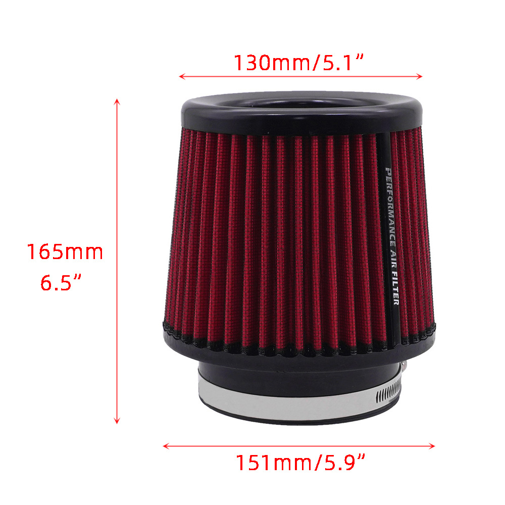 Car air intake modified winter mushroom head air filter heat shield stainless steel universal windshield protective cover adjustable