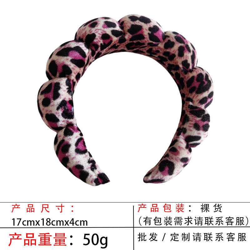 跨境海绵云朵发箍批发高颅顶高级感毛巾布麻花女士洗脸手腕带头箍|undefined