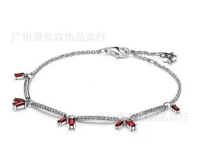 Серебряный браслет, бусины, аксессуар, аксессуары, S925, образец серебра 925