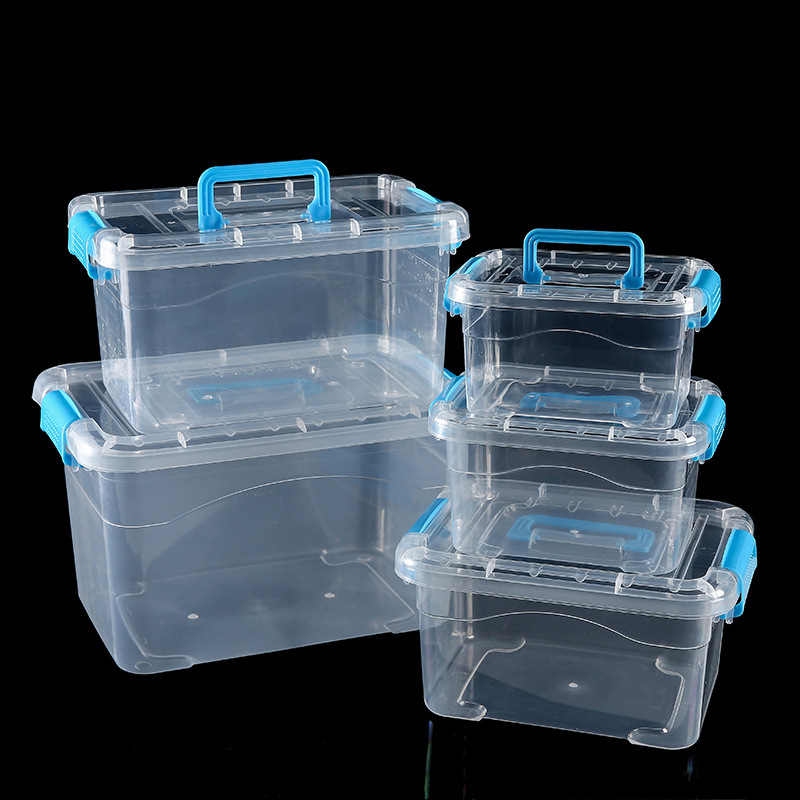 Plastic Storage Box, Desktop Transparent Storage Box with Handle, Snack Storage Box, Car Storage Box, Toy Organizer Box Plastic Storage Box, Desktop Transparent Storage Box with Handle, Snack Storage Box, Car Storage Box, Toy Organizer Box