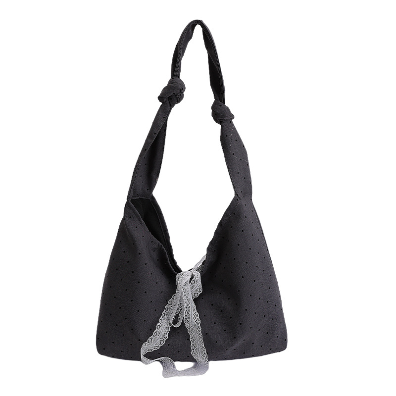 Bolsas de lona casuales de gran capacidad, bolsas de mujer 2026 nuevas moda diaria, bolsas de hombro de punto de onda, bolsas de viaje