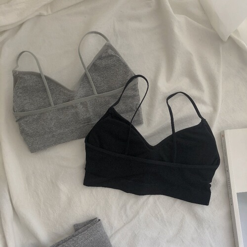 Spring  New Style Beautiful Back Bralette Tank Top Bralette for Girls, Lingerie Set with Underwear and Bustier for Middle School Students
