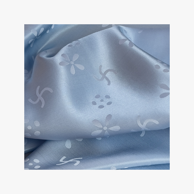 2024 nuevos productos Jacquard de seda 19MM114CM camisa pijama blindaje camisa de cinturón cinta manga
