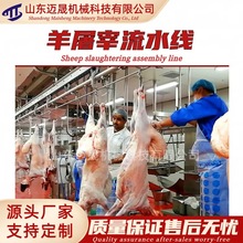 厂家供应羊烫毛打毛机 宰杀放血自动流水线 肉羊屠宰流水线设备