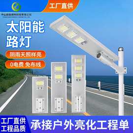 经济款一体化太阳能路灯新农村道路家用户外庭院灯6-12米高杆灯