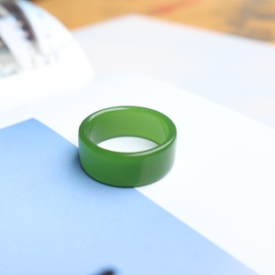 Quartz rock jade jasper color ring finger green jade ring ring ring manufacturers wholesale