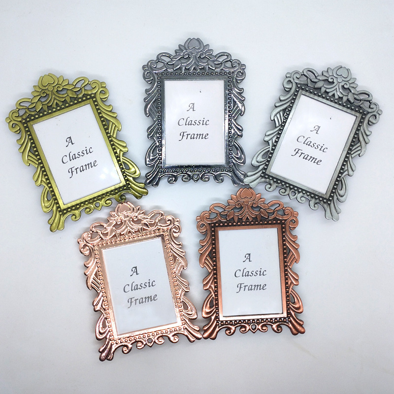 American Retro Old Zinc Alloy Photo Frame Photo Wall Simple Table Desk Desk Photo Frame Photo Cabinet