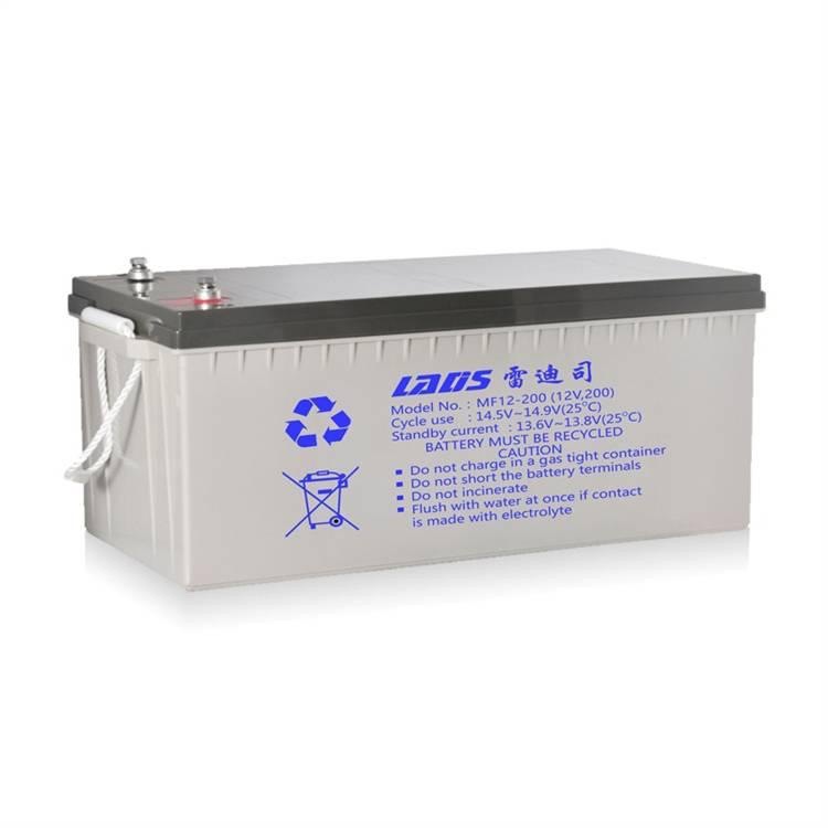 雷迪司储能蓄电池MF12-200 铅酸免维护电池12V200AH直流屏UPS电源