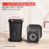 120 Square Vientiane Breathing Basin - black with base, outer diameter 11.9CM