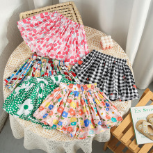 女童短裤夏装薄款儿童装百搭休闲宽松棉绸女孩时尚洋气百褶裙裤