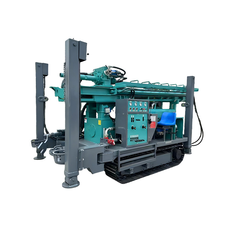 Perforación de pozo neumático tipo rastreo de elevación hidráulica automática diesel equipo de perforación de pozo personalizado 200300m