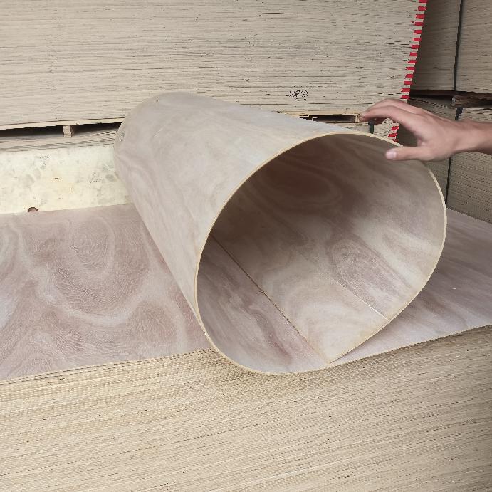 弯曲板仿桐木科技木全科加密弧形板弧形柜门圆弧板专用装修板材