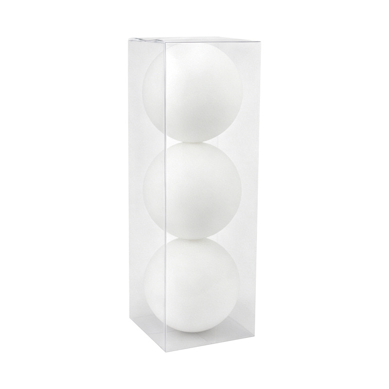 Bolas de Navidad 10CM / 3pcs Bolas de Navidad flotadas Bolas de plástico Colgante de Navidad atmósfera de vacaciones