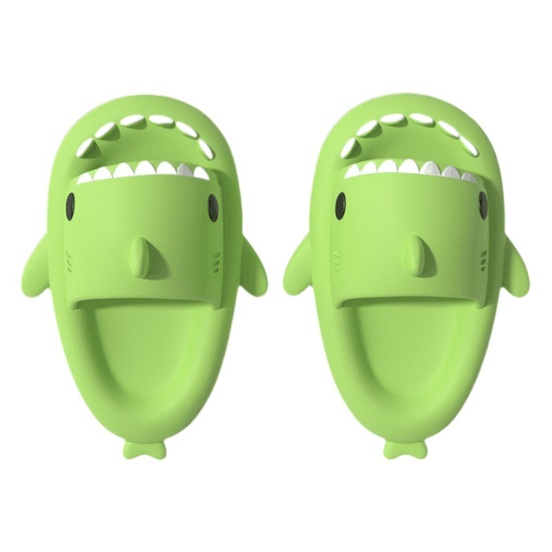 Tiburón de fondo grueso Zapatillas de EVA casa niños padre-hijo antideslizante sandalias de bebé de fondo suave sandalias de interior para niños verano