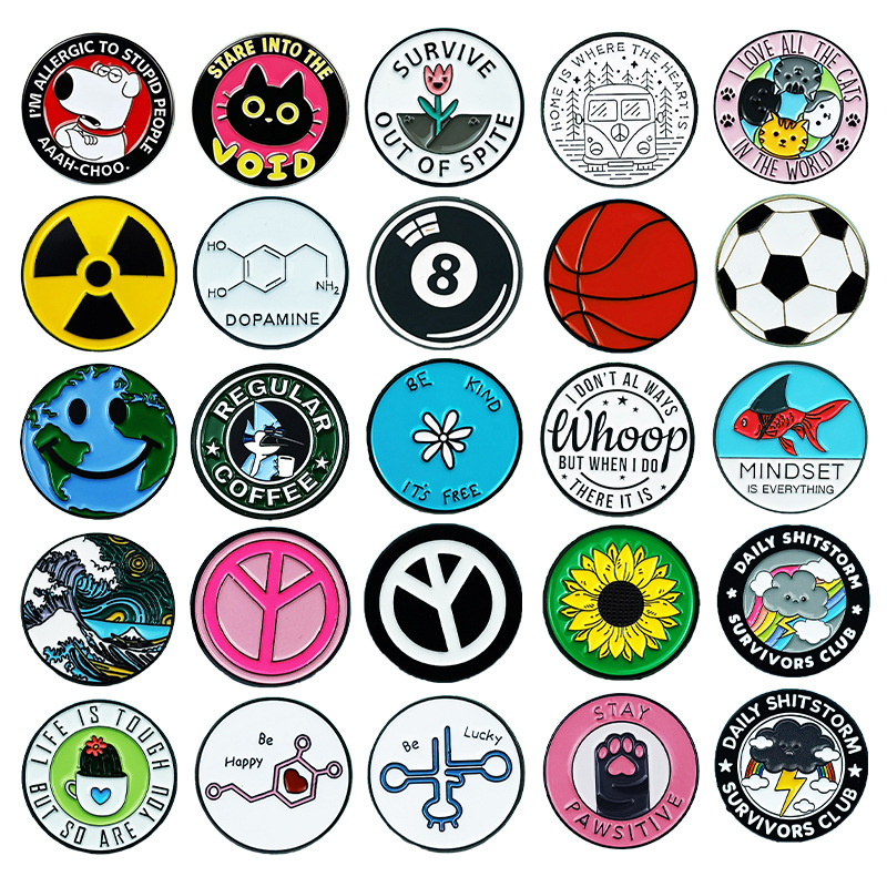 Broche de Aleación con Dibujos de Animales de Aleación de Zinc Decorativo para Ropa y Mochilas