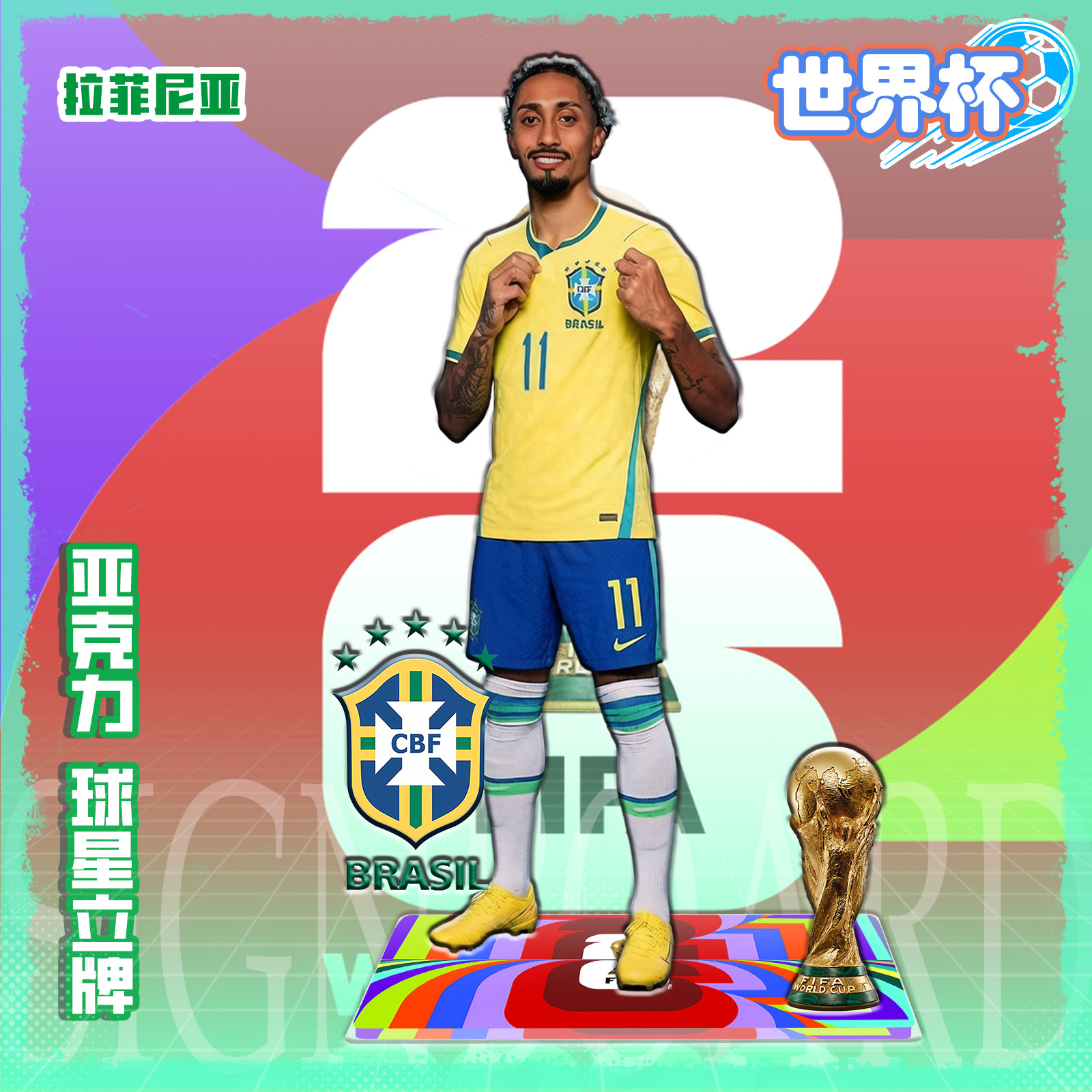Figura Acrílica de Estrella de Fútbol de Acrílico, para Regalo de Cumpleaños