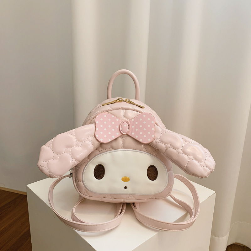 Mochila de hombro de conejo suave, mochila de hombro encantadora, mujer, 2026 nueva moda coreana, mochila simple y dulce.