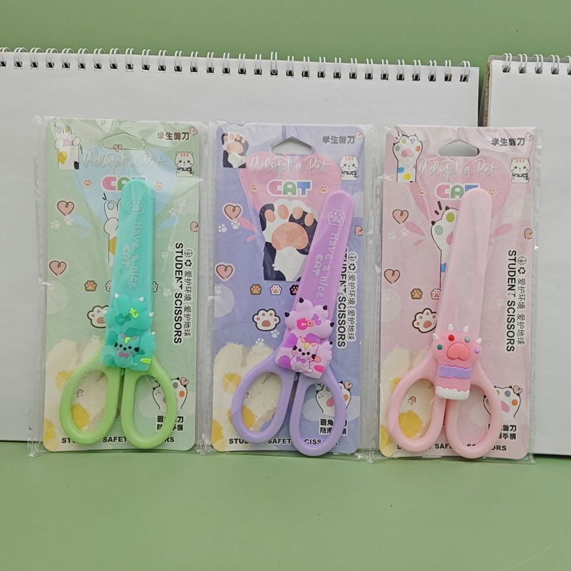 Nuevas tijeras de Kitty estudiantes como dibujos animados tijeras hechas a mano creativas tijeras de corte de alto valor al por mayor