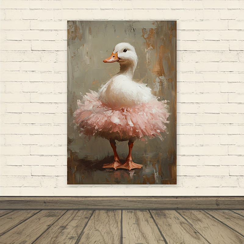 Classic Pink Canvas Art Prints Frameless Poster for Living Room Library Cafe Bar Summer Indoor Wall