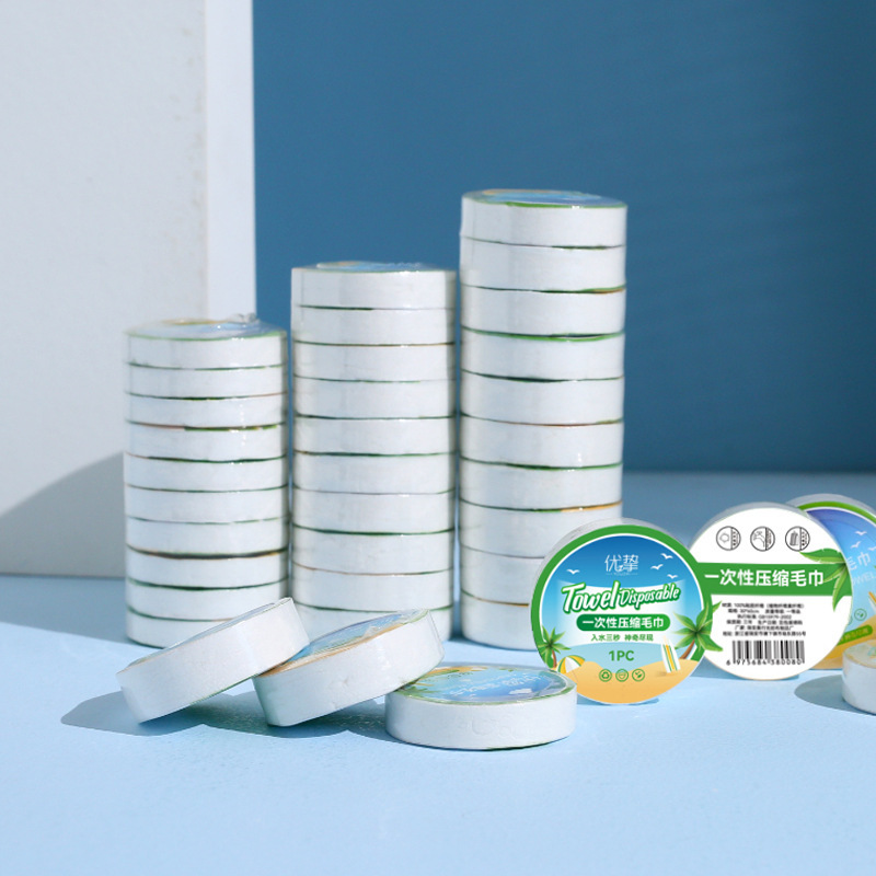 Factory disposable towel compressed face towel non-woven travel hotel supplies catering commercial wipes wholesale