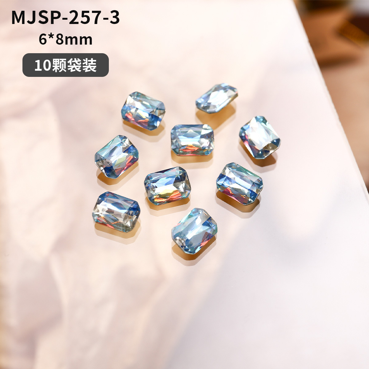 Red popularidad explosión láser arco iris taladro fantasía color punta inferior accesorios taladro joyería taladro amor taladro de manicuras flash al por mayor