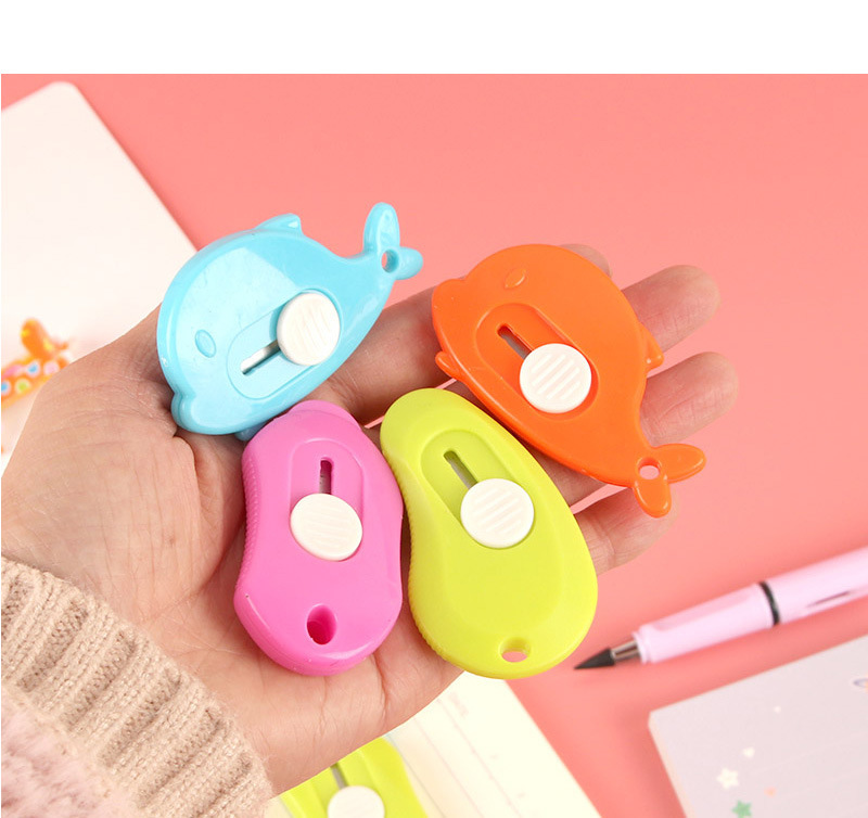 迷你美工刀便携小号快递开箱刀可爱造型拆信封办公裁纸美工刀详情4