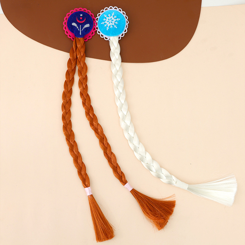Children's Wigs, Braids, Cute Princess Dress-Up Props, Stage Festival Performance Hair Accessories