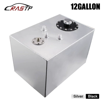 Cross-Border Car Modification Parts 12-Gallon 43L Aluminum Racing Fuel Tank Gas Tank Plastic Cover Auxiliary Fuel Tank