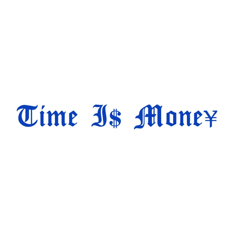 Наклейки на автомобиль: надпись «Time is money», английские легкие брови, декоративные наклейки на кузов, капот, стекло